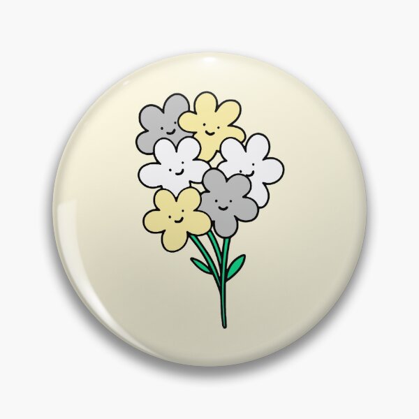 Item preview, Subtle Demigender Pride Flowers designed and sold by everything4eva.