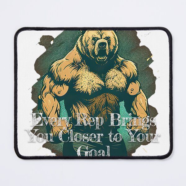 Item preview, Every Rep Brings You Closer to Your GoalDesignBodybuilding Fitness Gym Workout Exercise Merch Print Design designed and sold by tengamerx.