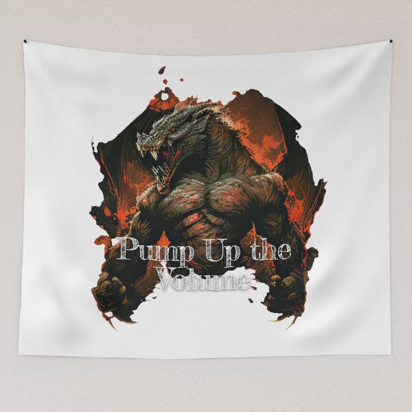 Item preview, Pump Up the VolumeDesignBodybuilding Fitness Gym Workout Exercise Merch Print Design designed and sold by tengamerx.