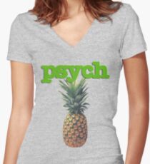 Psych Women's Fitted V-Neck T-Shirt