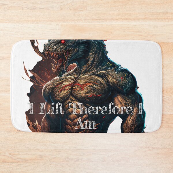 Item preview, I Lift Therefore I AmDesignBodybuilding Fitness Gym Workout Exercise Merch Print Design designed and sold by tengamerx.