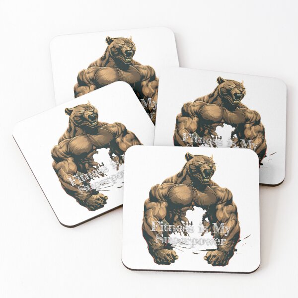 Aperçu de l'œuvre Fitness is My SuperpowerDesignBodybuilding Fitness Gym Workout Exercise Merch Print Design créée et vendue par tengamerx.