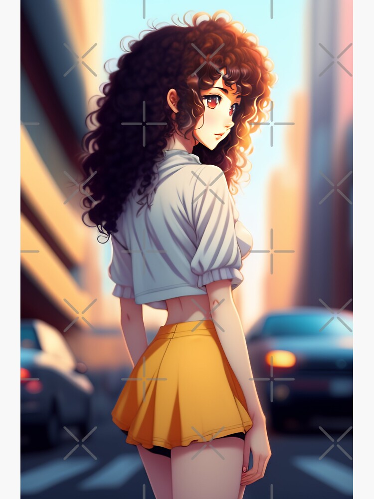 ANIME GIRL FAN ART MANGA FANART Artistic Prints of Beautiful Girls: The  Perfect Gift for Any Occasion Sticker for Sale by ANIME-CYBERPUNK