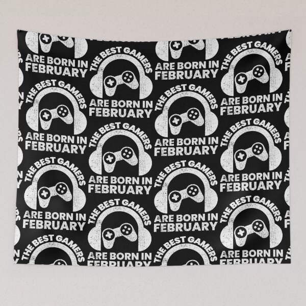 Item preview, The Best Gamers Are Born In February Gamer Birthday idea designed and sold by FNStuff.