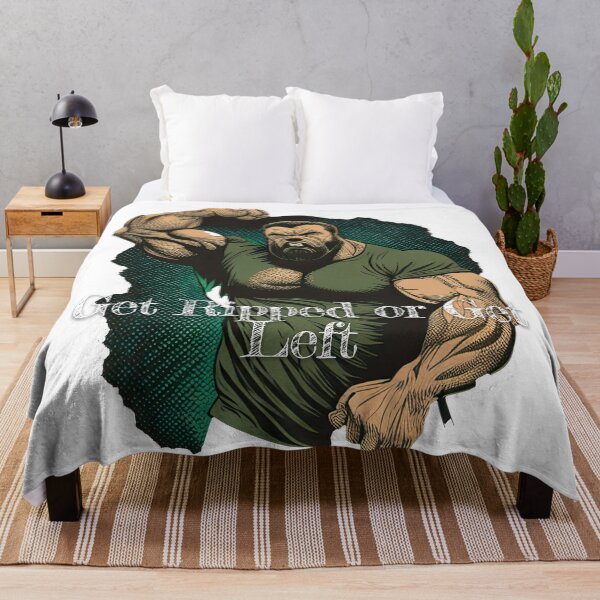 Item preview, Get Ripped or Get LeftDesignBodybuilding Fitness Gym Workout Exercise Merch Print Design designed and sold by tengamerx.