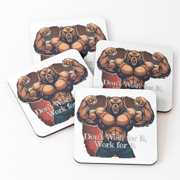 Item preview, Don't Wish for It, Work for ItDesignBodybuilding Fitness Gym Workout Exercise Merch Print Design designed and sold by tengamerx.