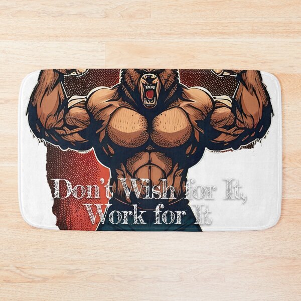 Item preview, Don't Wish for It, Work for ItDesignBodybuilding Fitness Gym Workout Exercise Merch Print Design designed and sold by tengamerx.