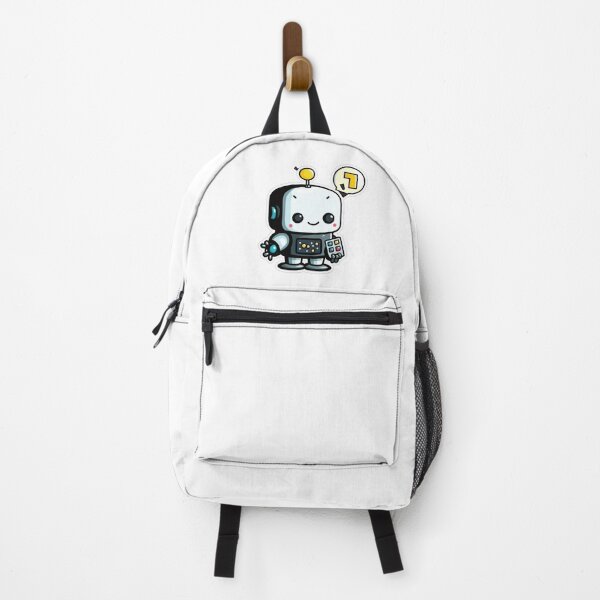 Item preview, Adorable Tech-Inspired Design Funny Simple Color Kawaii 2D Art Nice Character - Little Cute Robot With Color Device designed and sold by Robotkovo.
