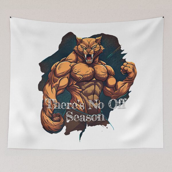 Item preview, There's No Off SeasonDesignBodybuilding Fitness Gym Workout Exercise Merch Print Design designed and sold by tengamerx.