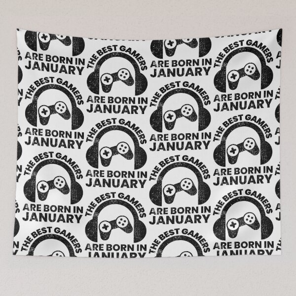 Item preview, The Best Gamers Are Born In January Gamer Birthday idea designed and sold by FNStuff.