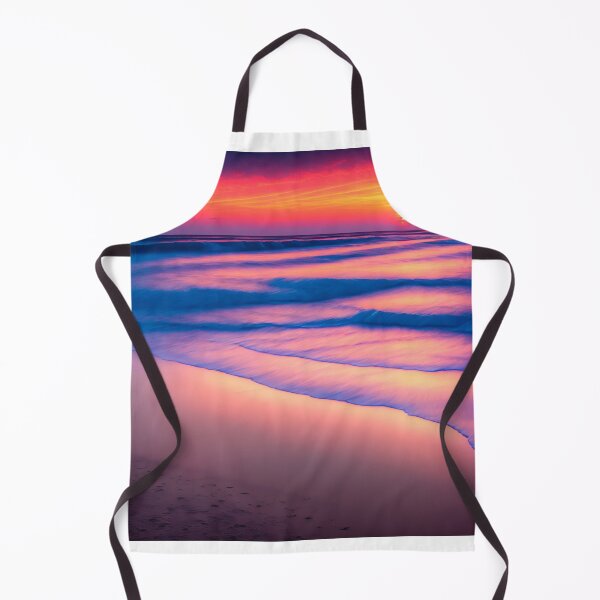 Item preview, A Picturesque Beach With The Sun Setting Over The Horizon And The Crystal Clear Waters Ai Generated Art designed and sold by AiGens.