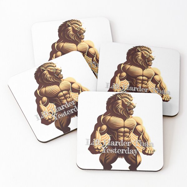 Item preview, Lift Harder Than YesterdayDesignBodybuilding Fitness Gym Workout Exercise Merch Print Design designed and sold by tengamerx.