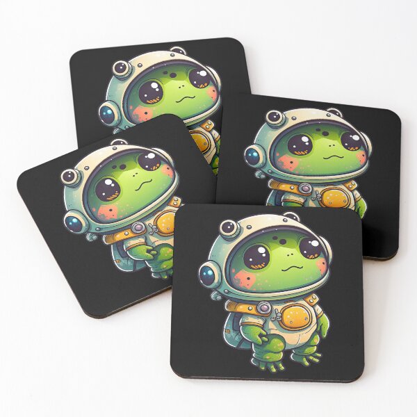 Item preview, Cute Space Frog designed and sold by ultra-cute.