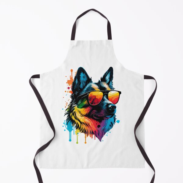 Item preview, German Shepherd dog - Colorful paint dripping art designed and sold by WECreations.