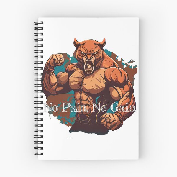 Item preview, No Pain, No GainDesignBodybuilding Fitness Gym Workout Exercise Merch Print Design designed and sold by tengamerx.