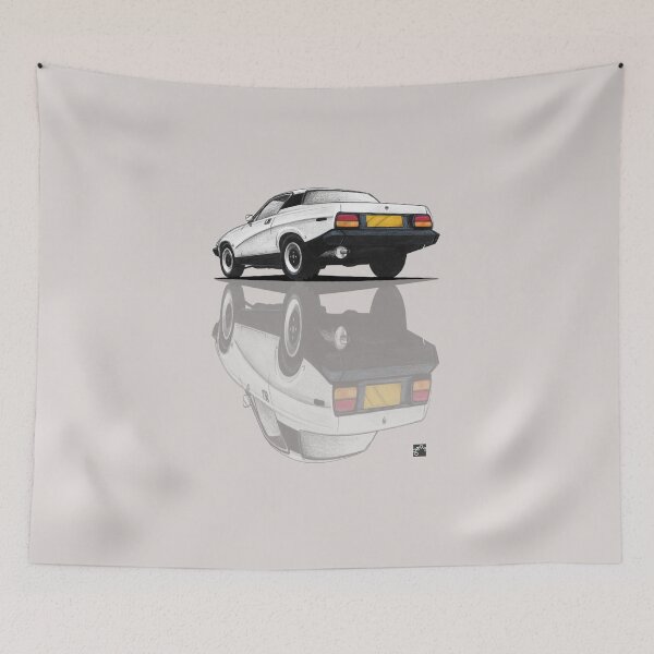 Item preview, Geo3Doodles Triumph TR7 (reflect) Doodle designed and sold by Geo3doodles.