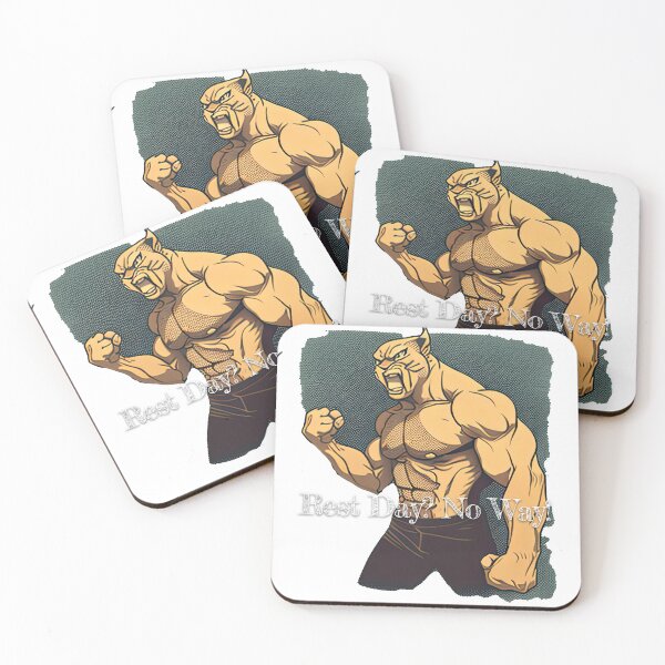 Item preview, Rest Day? No Way!DesignBodybuilding Fitness Gym Workout Exercise Merch Print Design designed and sold by tengamerx.
