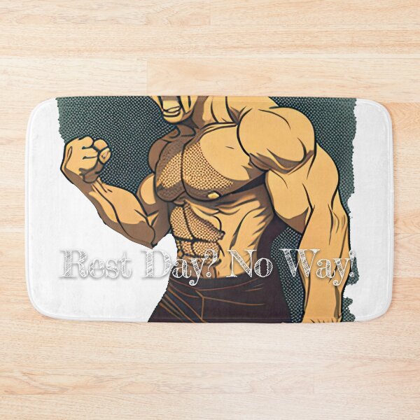 Item preview, Rest Day? No Way!DesignBodybuilding Fitness Gym Workout Exercise Merch Print Design designed and sold by tengamerx.