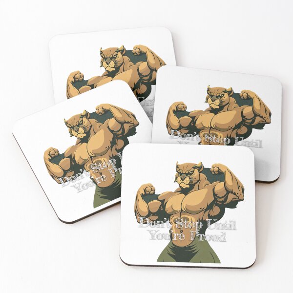 Item preview, Don't Stop Until You're ProudDesignBodybuilding Fitness Gym Workout Exercise Merch Print Design designed and sold by tengamerx.