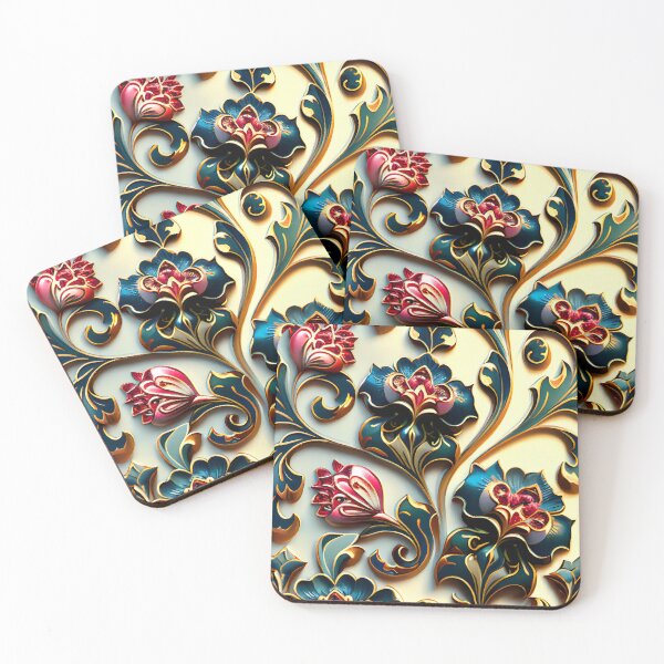 Item preview, Floral Pattern : Enamel Flowers designed and sold by MTJ-Mushrooms.