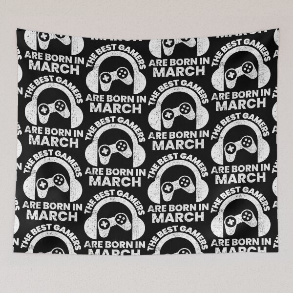 Item preview, The Best Gamers Are Born In March Gamer Birthday idea designed and sold by FNStuff.