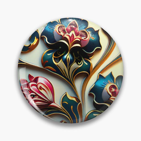 Item preview, Floral Pattern : Enamel Flowers designed and sold by MTJ-Mushrooms.