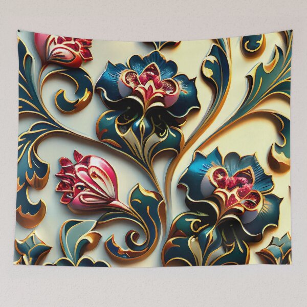 Item preview, Floral Pattern : Enamel Flowers designed and sold by MTJ-Mushrooms.