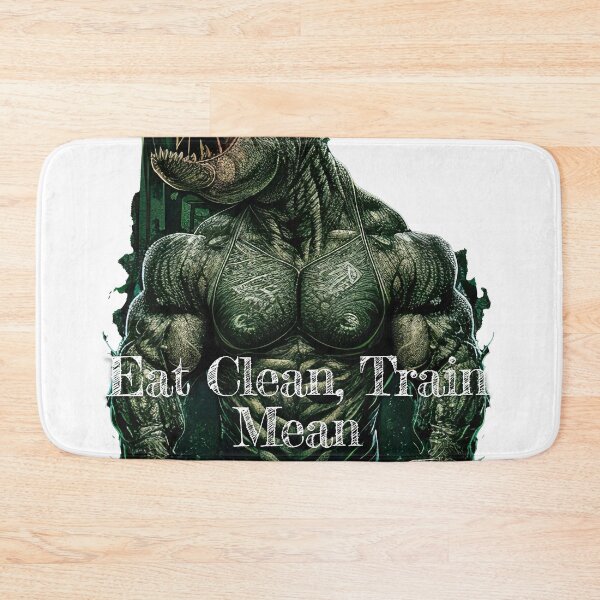 Item preview, Eat Clean, Train MeanDesignBodybuilding Fitness Gym Workout Exercise Merch Print Design designed and sold by tengamerx.