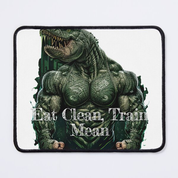 Item preview, Eat Clean, Train MeanDesignBodybuilding Fitness Gym Workout Exercise Merch Print Design designed and sold by tengamerx.
