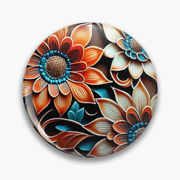 Item preview, Floral Pattern : Enamel Flowers designed and sold by MTJ-Mushrooms.