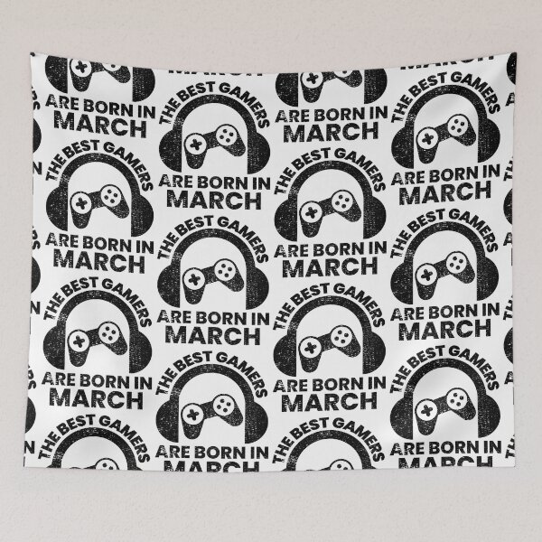 Item preview, The Best Gamers Are Born In March Gamer Birthday idea designed and sold by FNStuff.