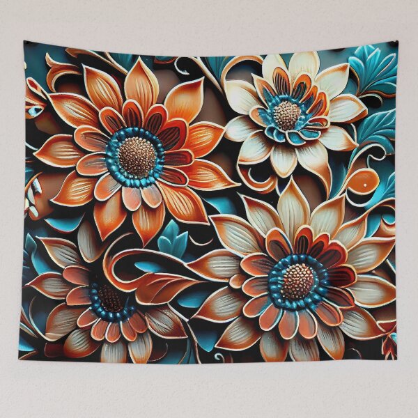 Item preview, Floral Pattern : Enamel Flowers designed and sold by MTJ-Mushrooms.