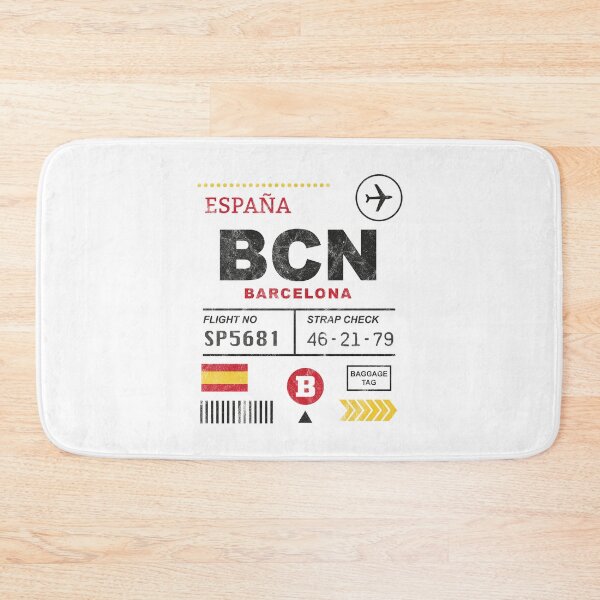 Item preview, Barcelona airport tag designed and sold by PaulSDesign.