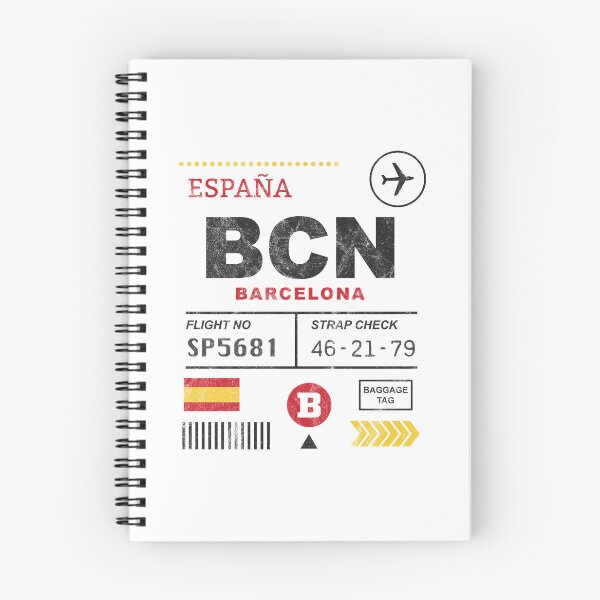 Item preview, Barcelona airport tag designed and sold by PaulSDesign.