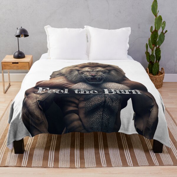 Item preview, Feel the BurnDesignBodybuilding Fitness Gym Workout Exercise Merch Print Design designed and sold by tengamerx.