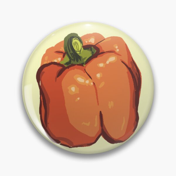 Aperçu de l'œuvre Ensemble d'autocollants de poivron orange créée et vendue par Fransyn.