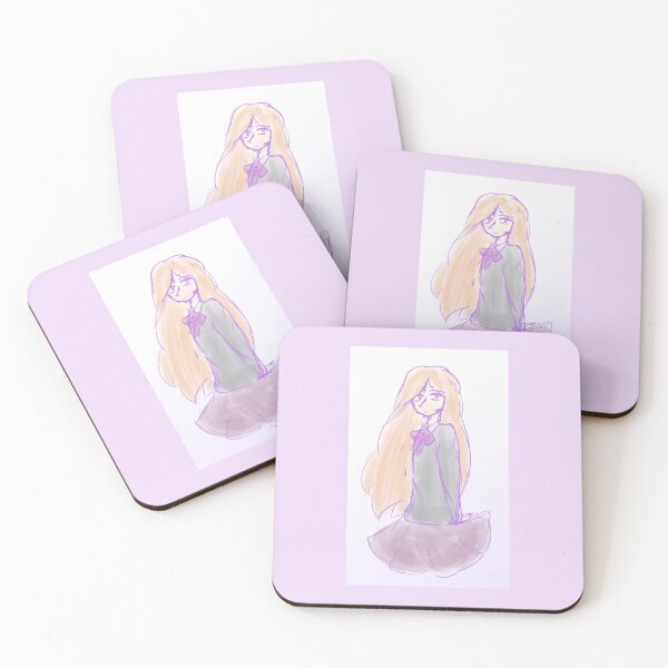 Item preview, Box Hako Anime Girl Doodle Print designed and sold by nhitori.