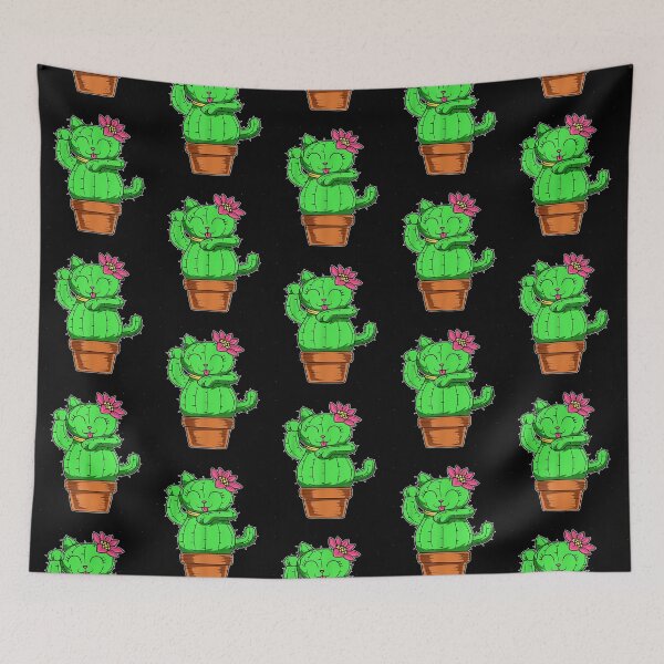 Item preview, Cactus Cat Gardener Garden Cactacea Plante Succulente Cactus designed and sold by BobaAndBearSvg.