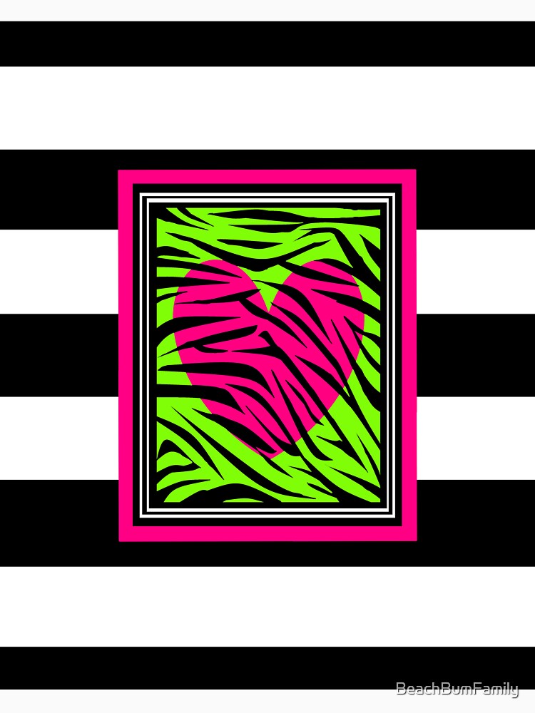 Pink Heart Animal Print Wild Child by BeachBumFamily