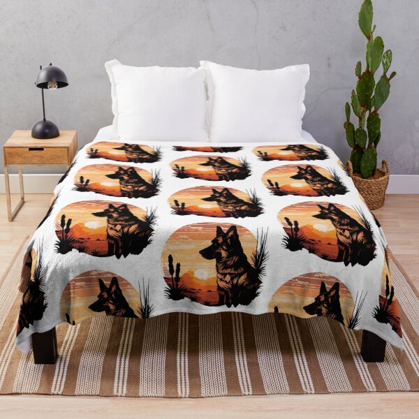 Item preview, German Shepherd dog - in sunset designed and sold by WECreations.