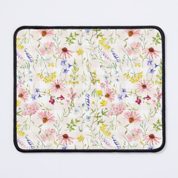 Item preview, Soft Watercolor Summer Garden Gingham designed and sold by UtArt.
