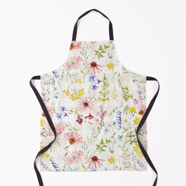 Item preview, Soft Watercolor Summer Garden Gingham designed and sold by UtArt.