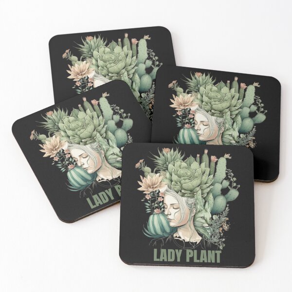 Item preview, Catcus Plant Lady designed and sold by BobaAndBearSvg.