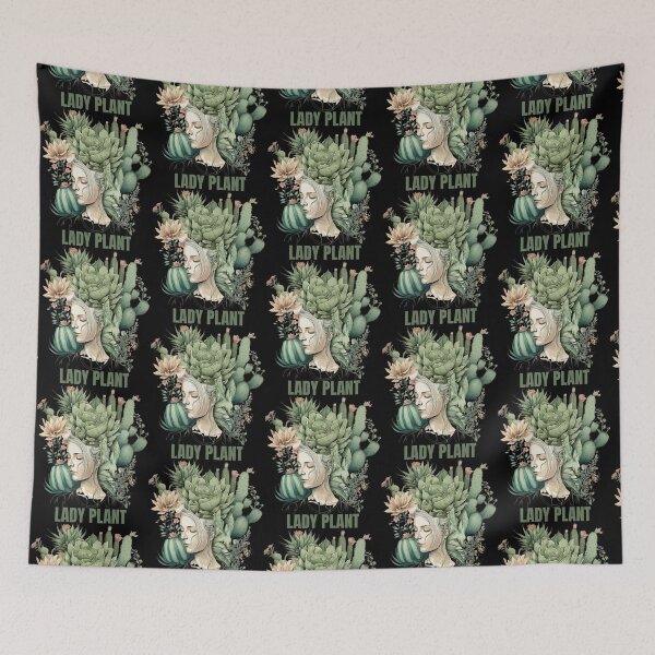 Item preview, Catcus Plant Lady designed and sold by BobaAndBearSvg.