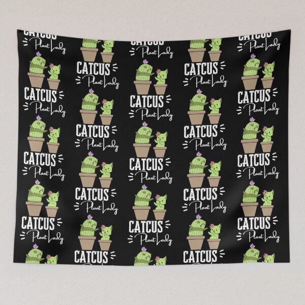 Item preview, Catcus Plant Lady designed and sold by BobaAndBearSvg.