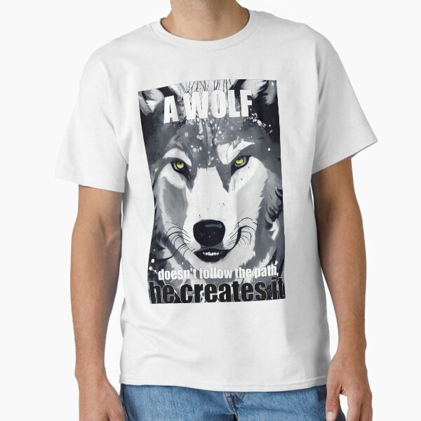 Vista previa del artículo con la obra «The wolf paht», diseñado y vendido por ViktorVigo.