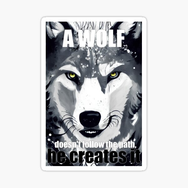 Vista previa del artículo con la obra «The wolf paht», diseñado y vendido por ViktorVigo.