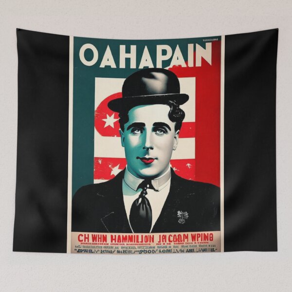 Item preview, Spoof Vintage Charlie Chaplin Film Movie Poster designed and sold by KALEIDOSCOPE UK.