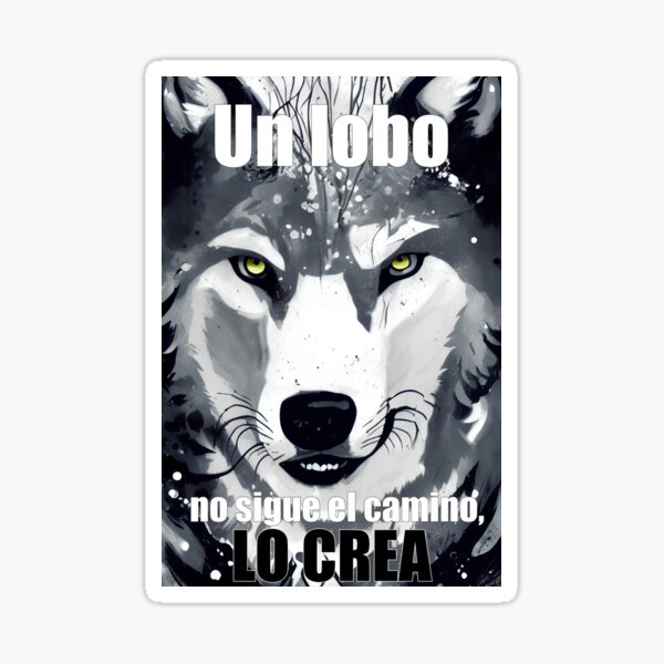 Vista previa del artículo con la obra «Camino del lobo», diseñado y vendido por ViktorVigo.