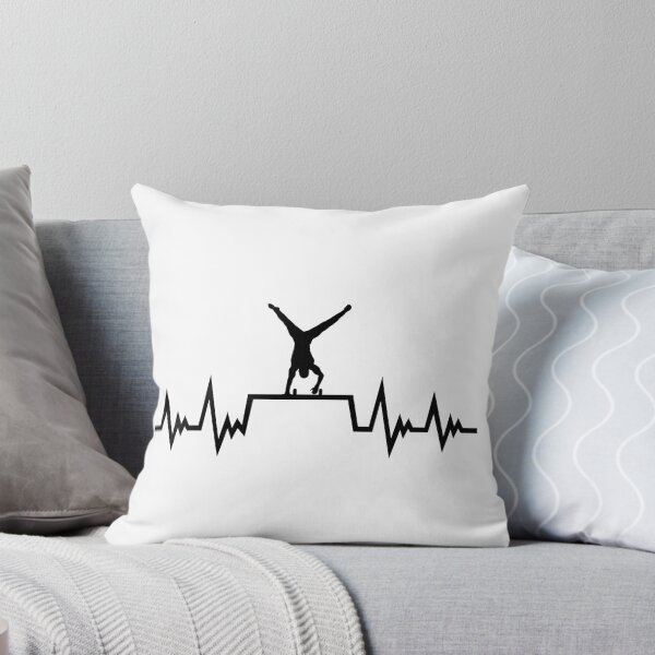 Item preview, gymnastics heartbeat ECG, gymnast pulse; Boys and men gymnastics designed and sold by claudiasartwork.